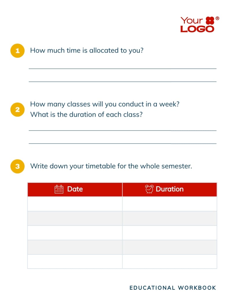Curriculum Workbook Template - Slide 7 Curriculum Workbook Template - Slide 7