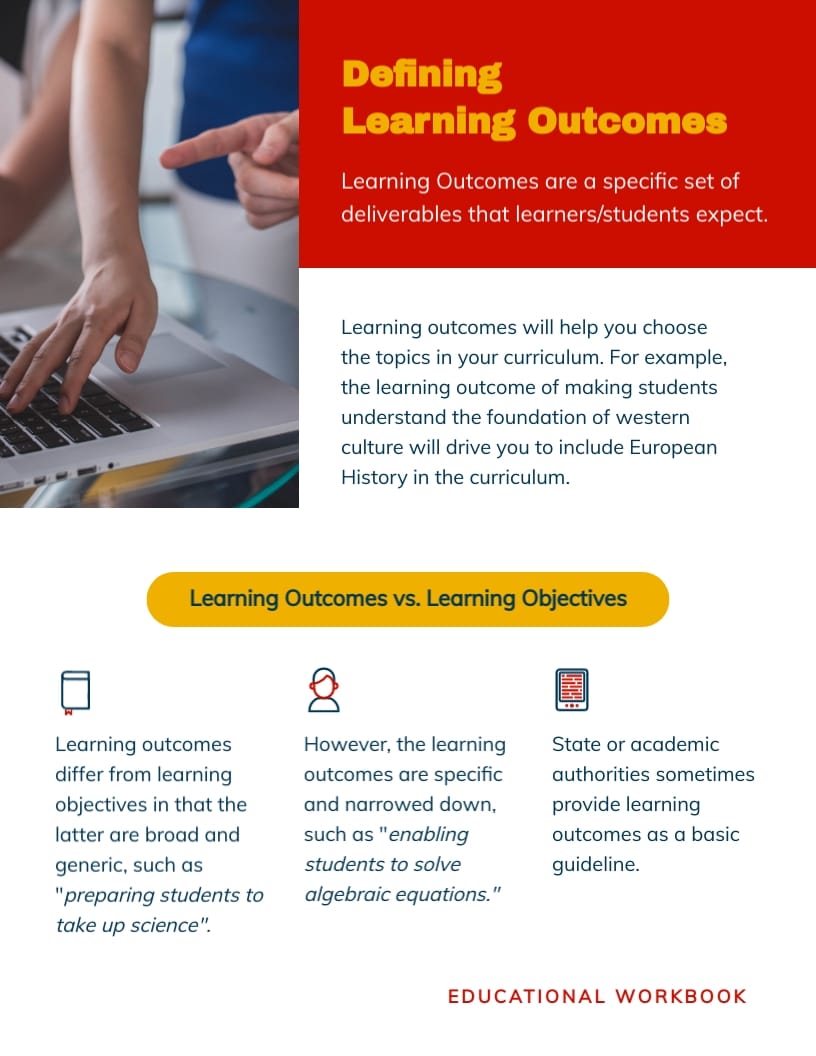 Curriculum Workbook Template | Visme