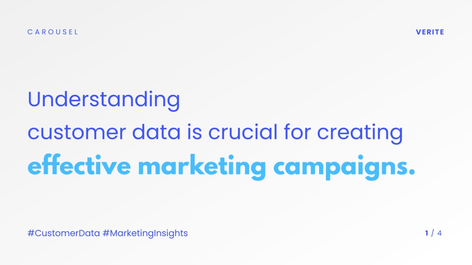 Customer Data Twitter Carousel Post Template