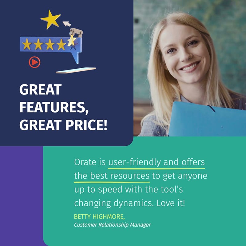 Customer Service Software Video Testimonial Square Template