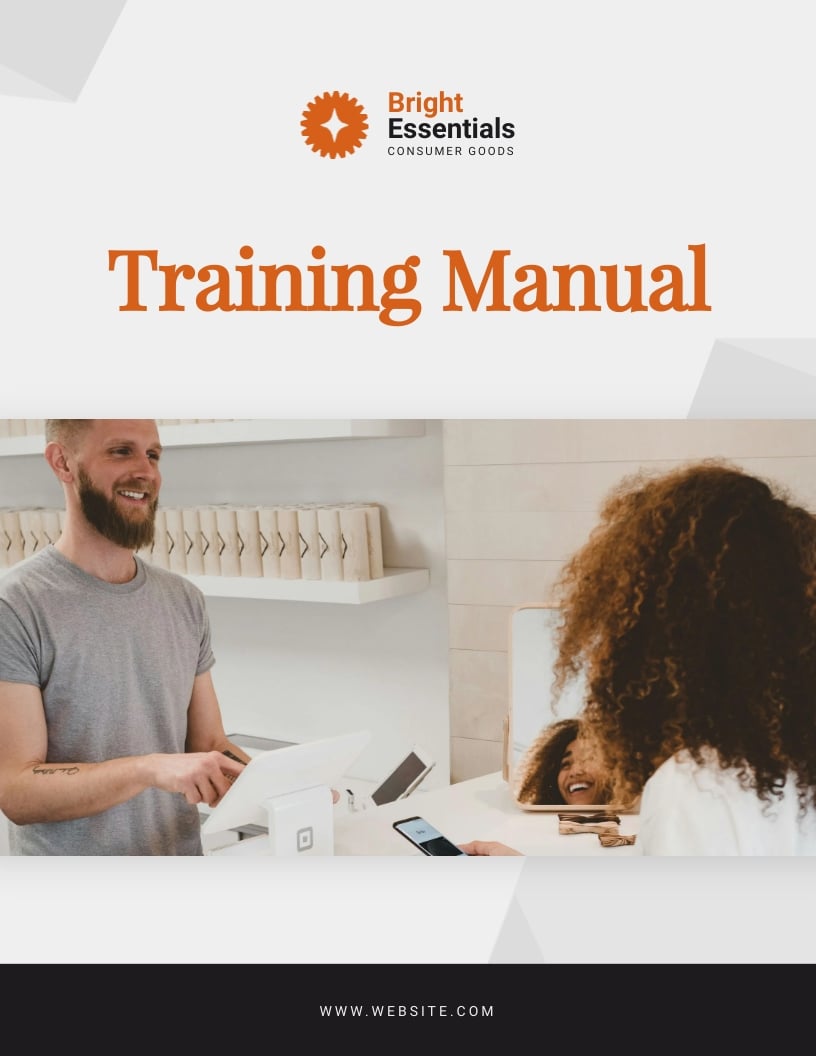 Customer Service Training Manual Example Template