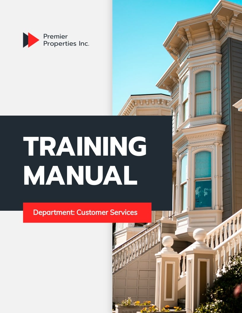 Customer Services Training Manual Template