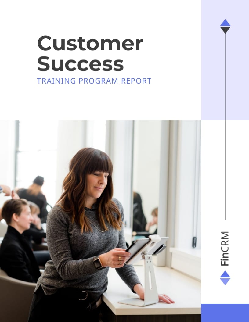 Customer Success Training Report Template