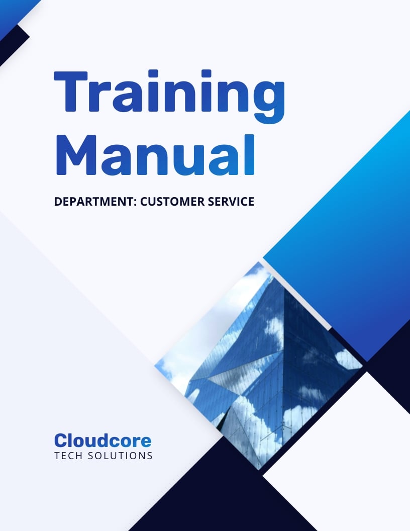 Customer Support Training Manual Template