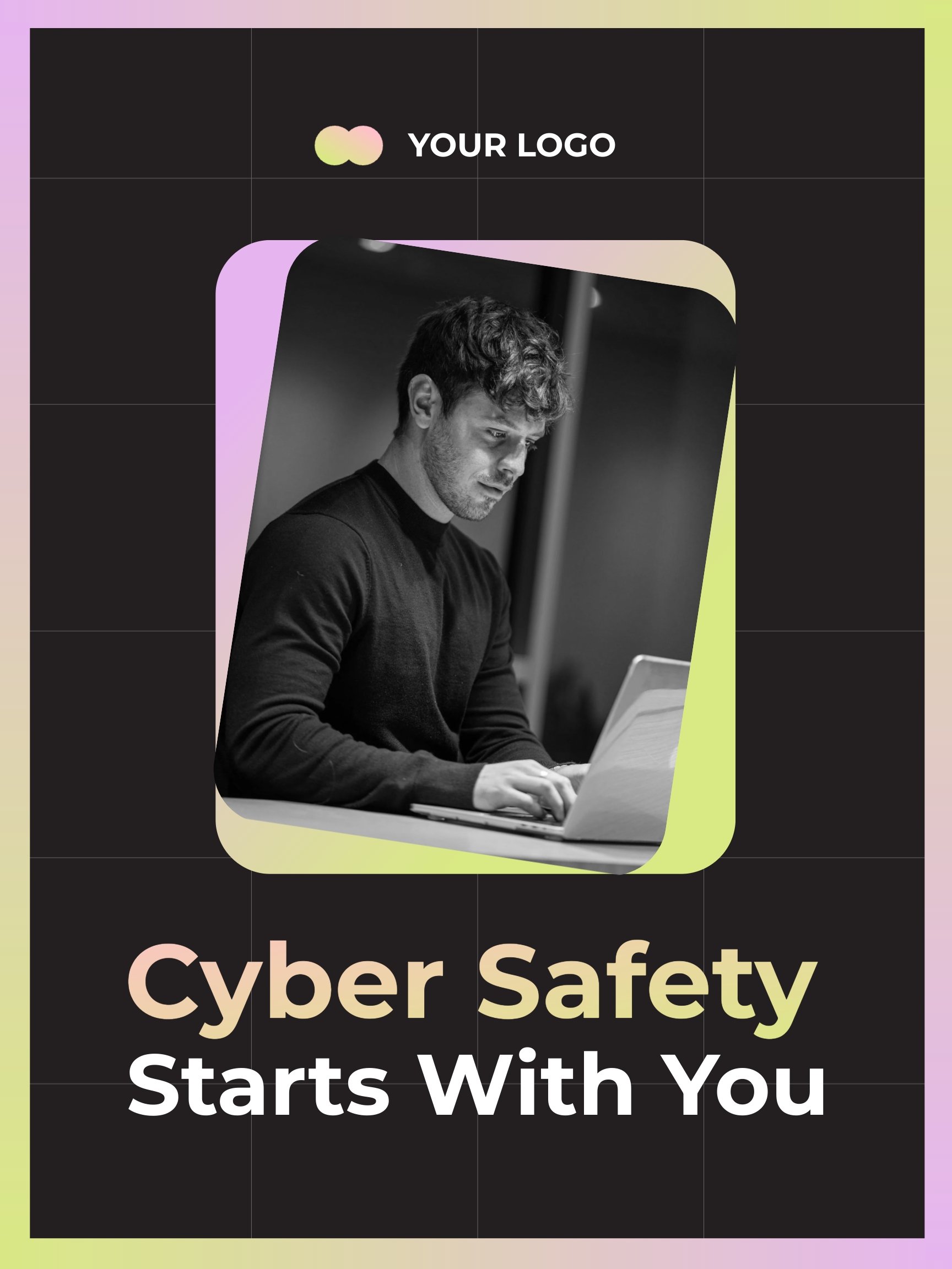 Cyber Safety Poster Template