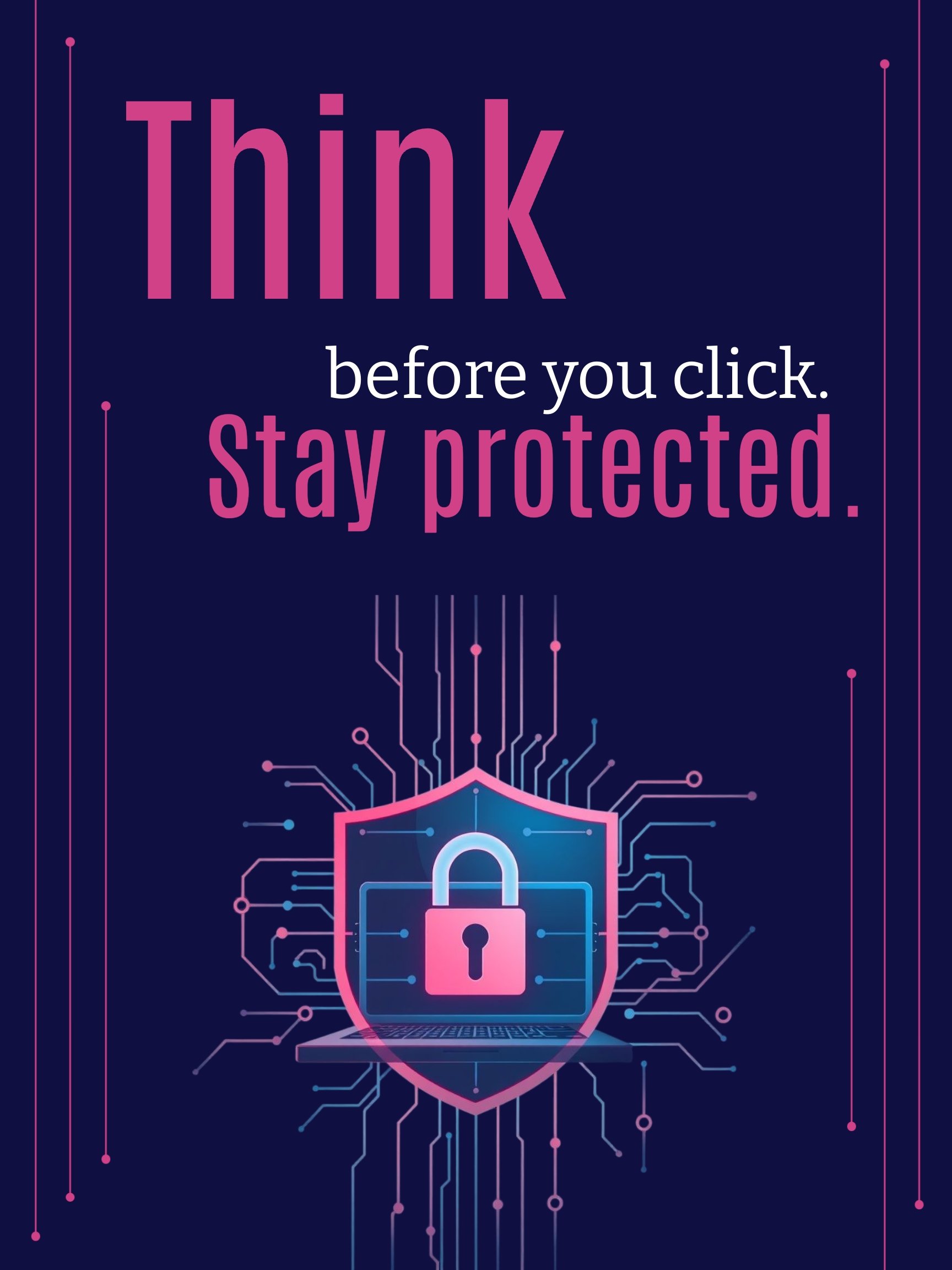 Cyber Security Awareness Poster Template