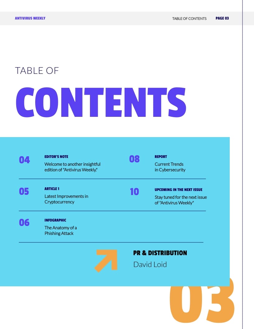 Cybersecurity Magazine Template - Slide 3 Cybersecurity Magazine Template - Slide 3