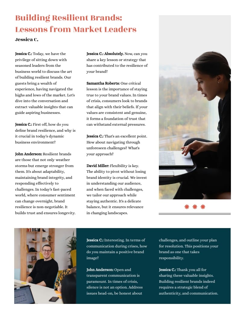 Daily Business Newspaper Template - Slide 2 Daily Business Newspaper Template - Slide 2