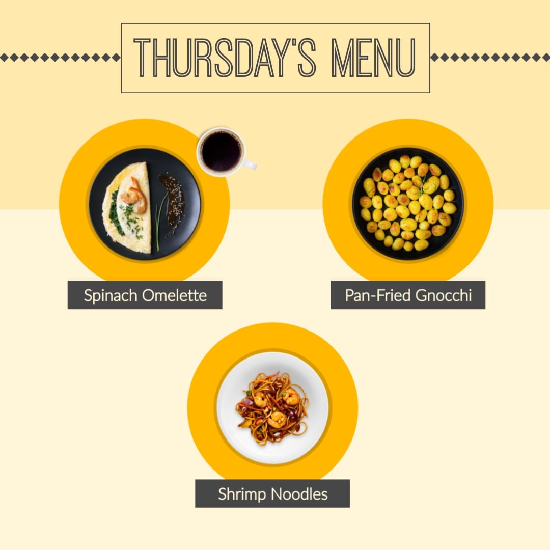 Daily Meal Ideas COVID19 Animated Square Template
