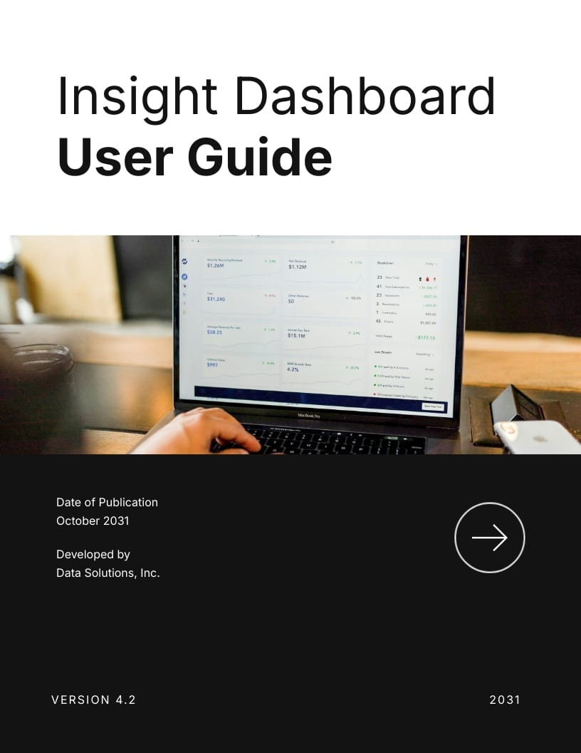 Dashboard User Guide Template