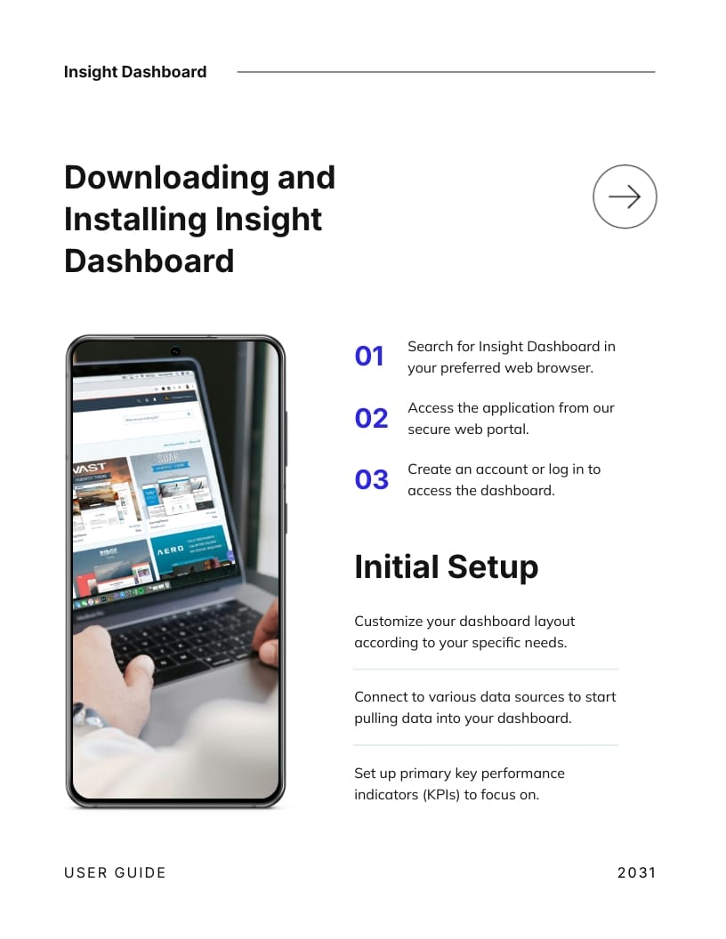 Dashboard User Guide Template | Visme