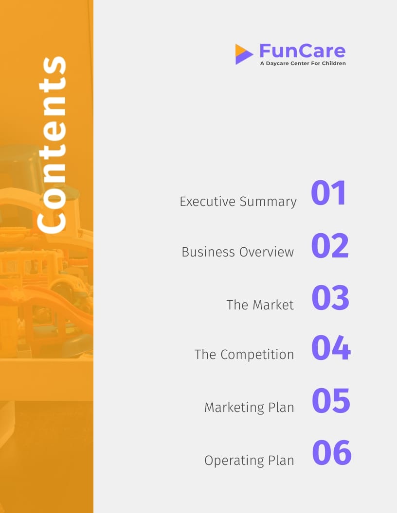 Daycare Business Plan