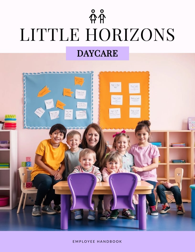 Daycare Employee Handbook Template