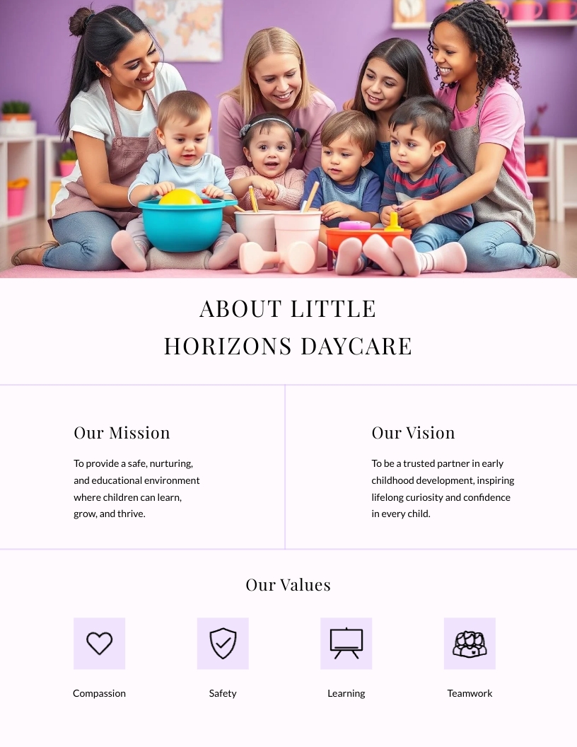 Daycare Employee Handbook Template - Slide 4 Daycare Employee Handbook Template - Slide 4