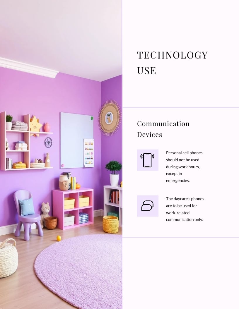 Daycare Employee Handbook Template - Slide 8 Daycare Employee Handbook Template - Slide 8