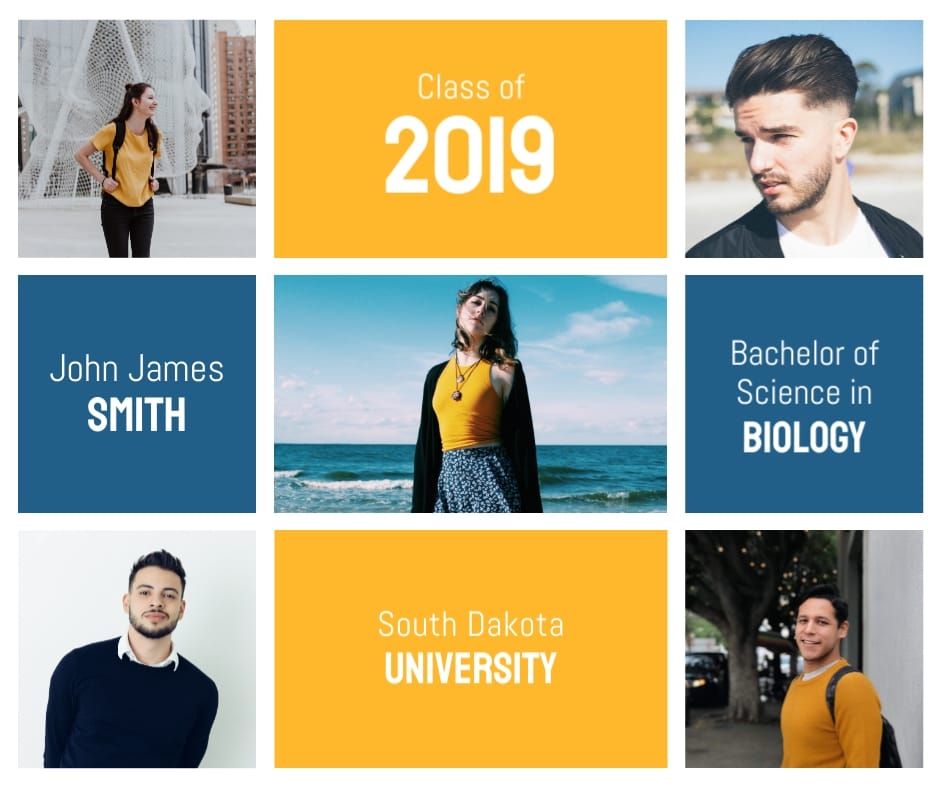 Degree Holder Graduate 2019 Facebook Post Template