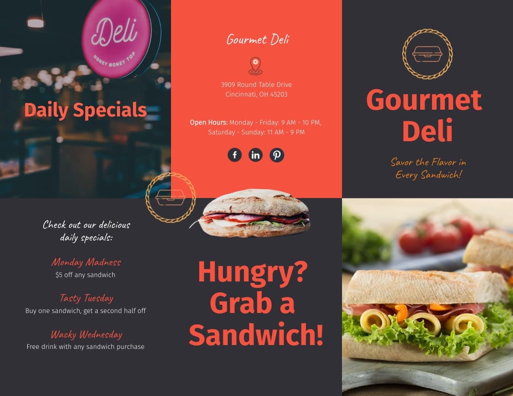 Deli Brochure Template