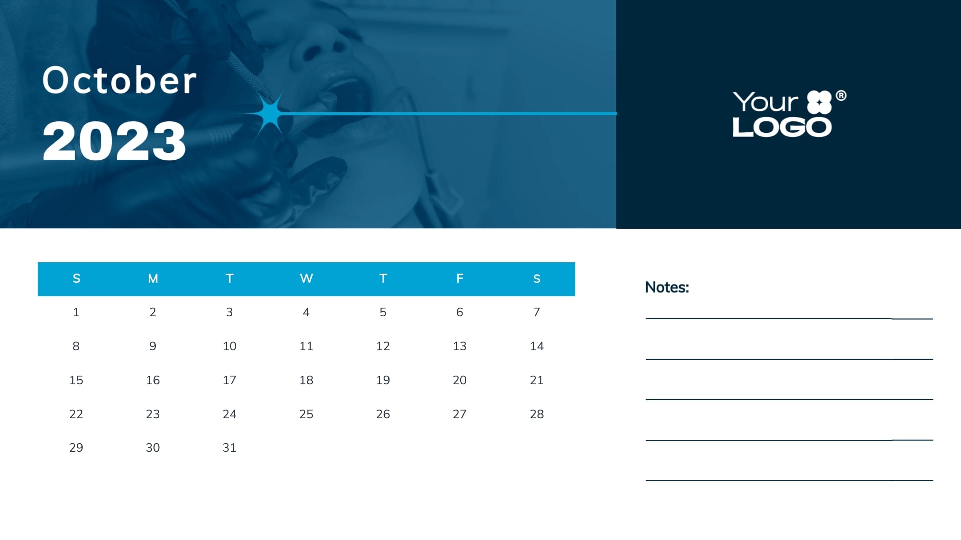 Dentist Clinic Calendar Template - Slide 10 Dentist Clinic Calendar Template - Slide 10