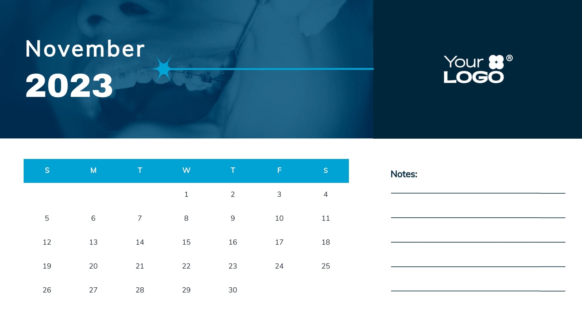 Dentist Clinic Calendar Template - Slide 11 Dentist Clinic Calendar Template - Slide 11