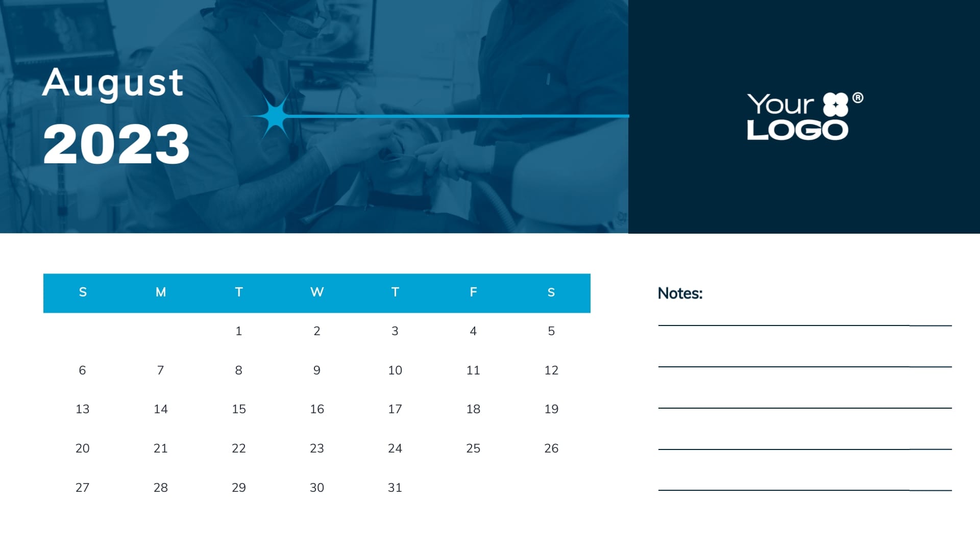 Dentist Clinic Calendar Template - Slide 8 Dentist Clinic Calendar Template - Slide 8