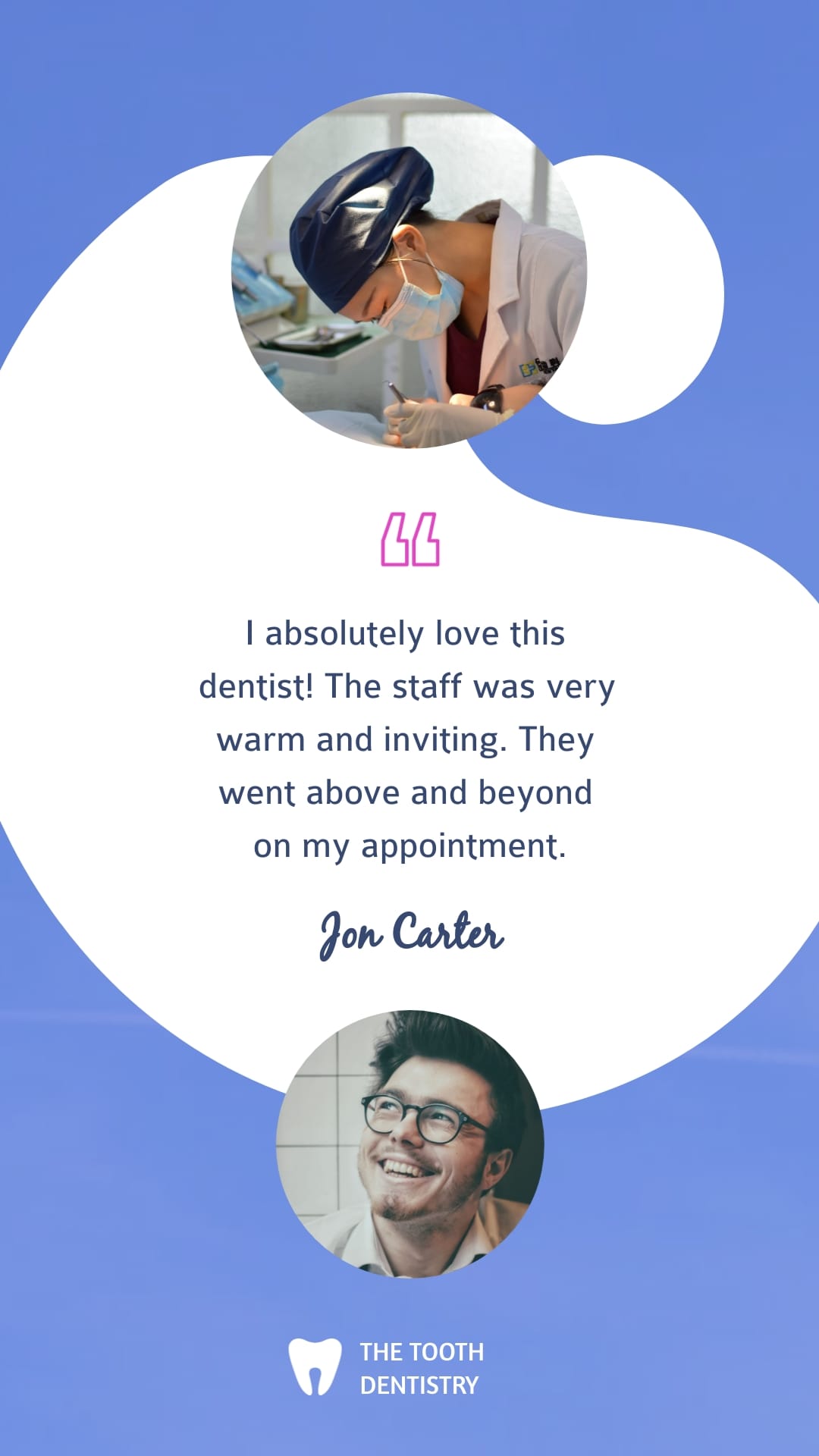 Dentist - Video Testimonial Vertical Template