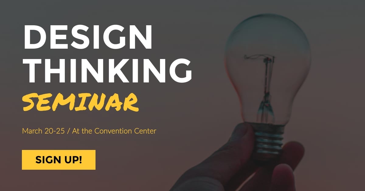 Design Thinking Seminar Facebook Ad Template