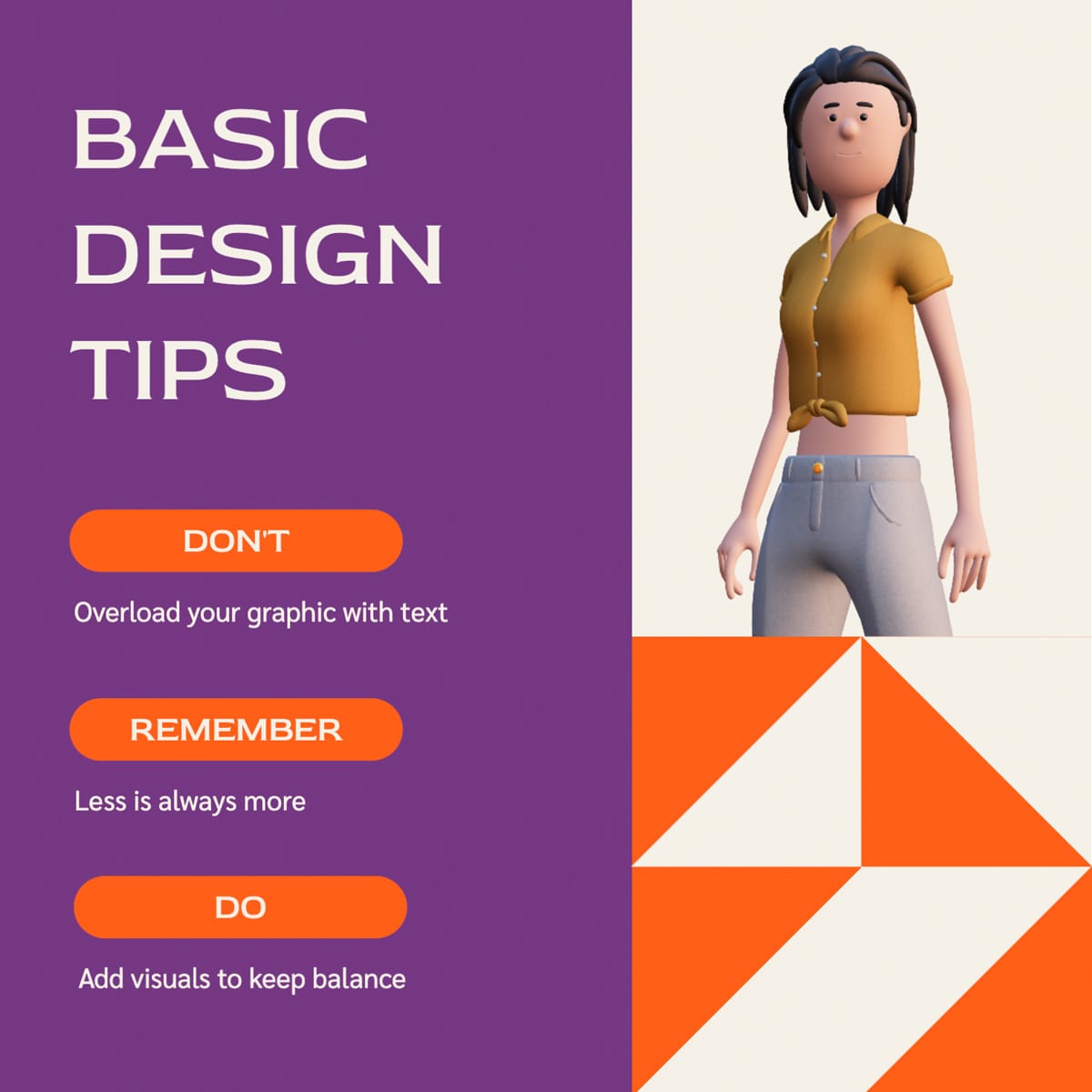 Design Tips LinkedIn Post Template