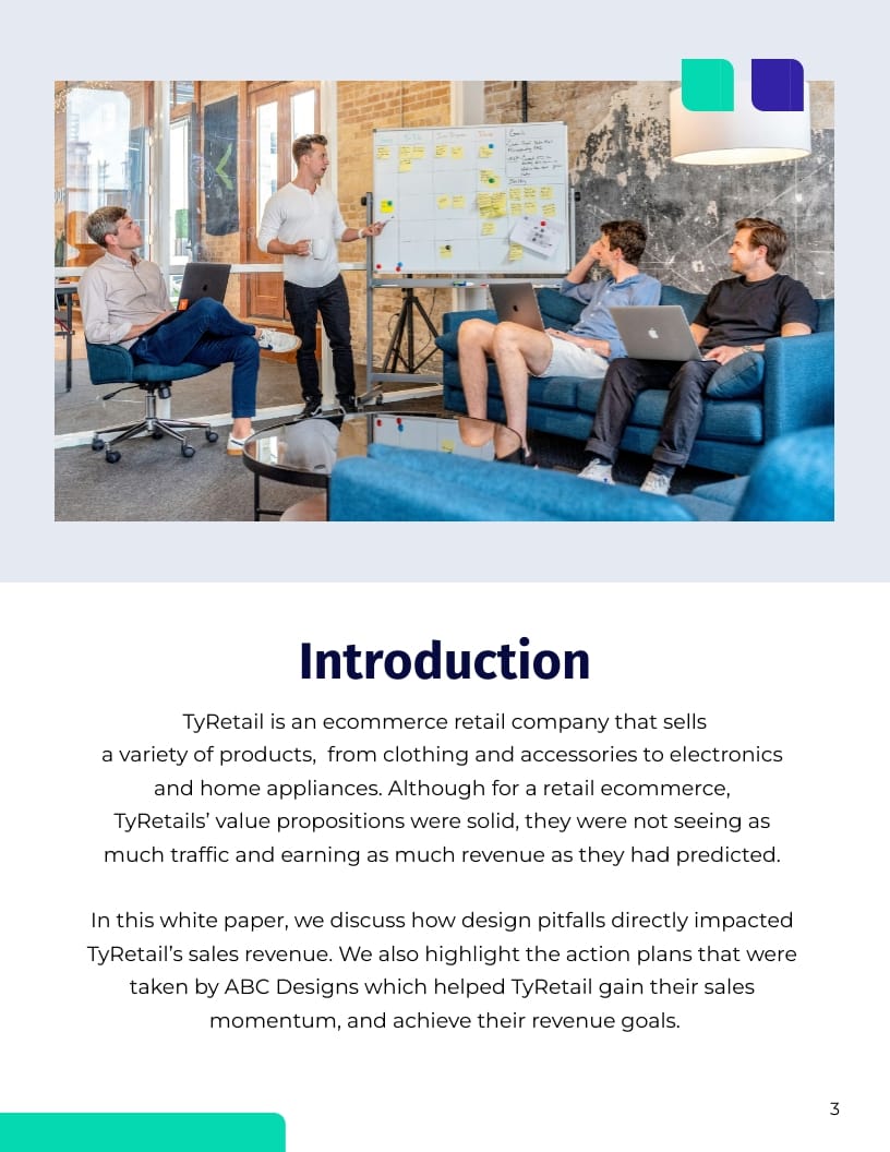 Design White Paper Template - Slide 3 Design White Paper Template - Slide 3