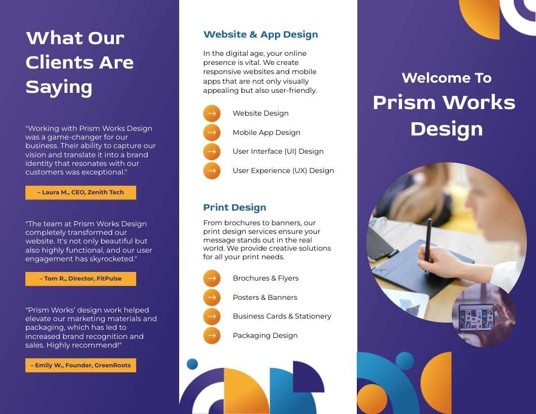 Design Z-Fold Brochure Template