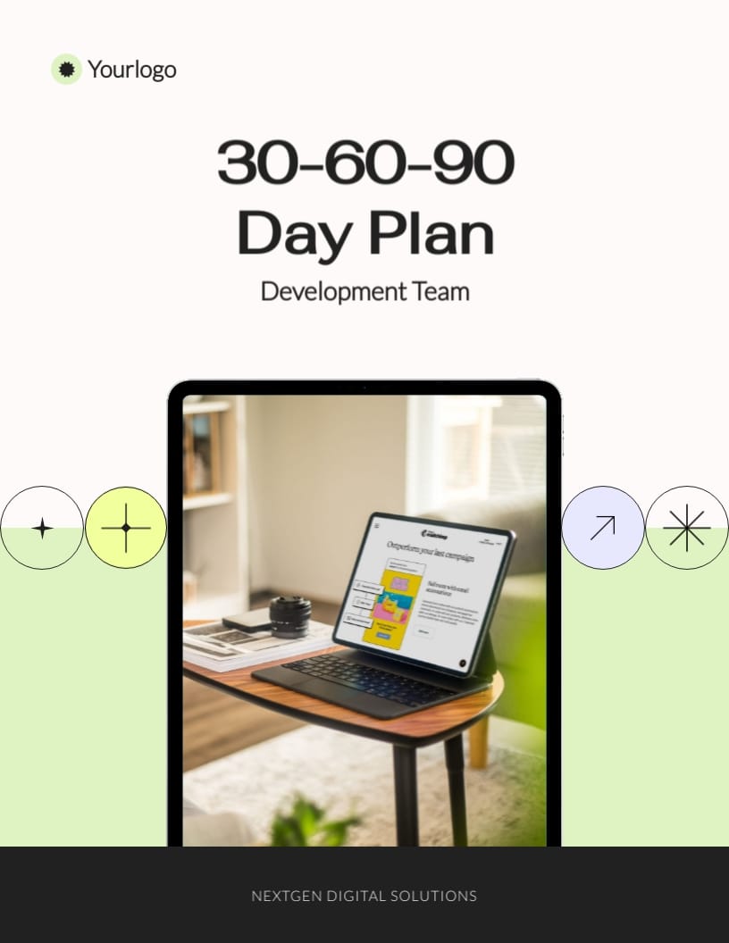 Development Team 30-60-90 Day Plan Template