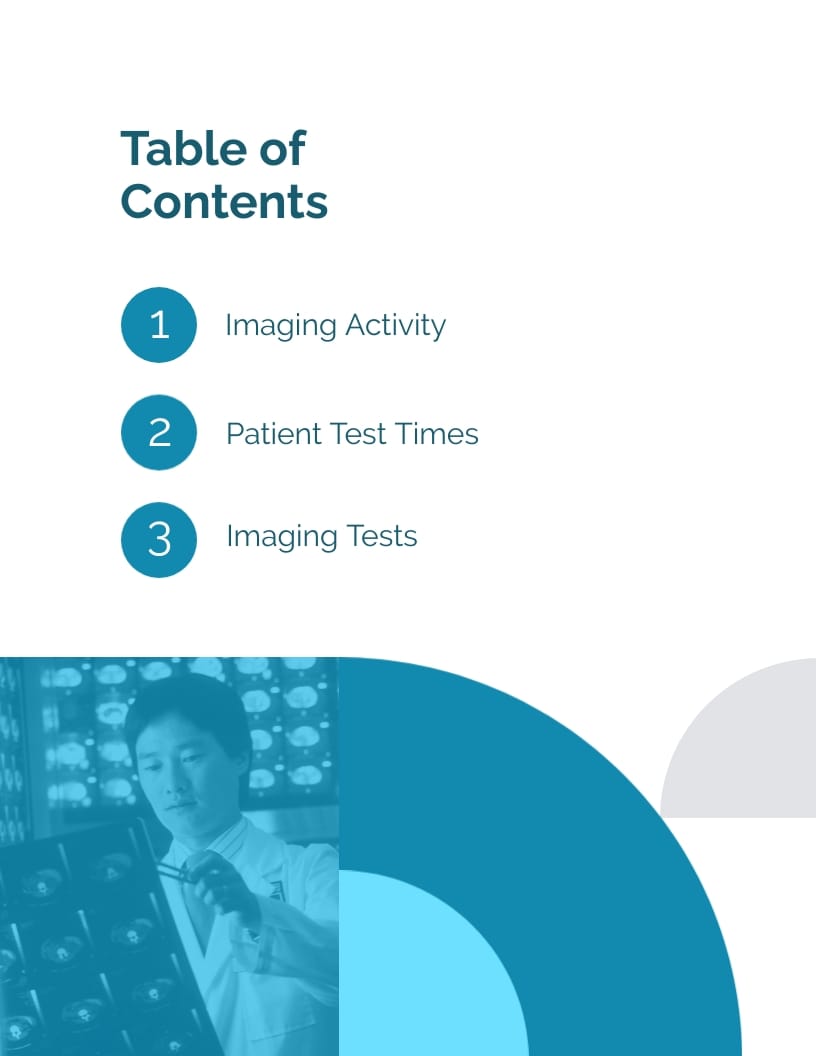 Diagnostic Imaging Report Template Visme