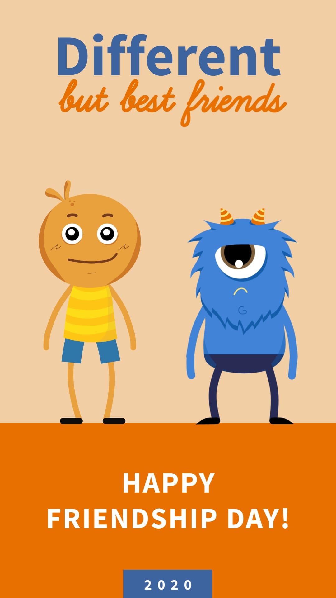 Different Besties Animated Vertical Template