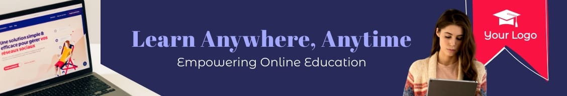 Digital Learning Platform LinkedIn Header Template