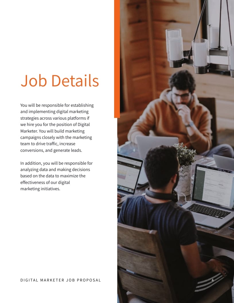 Digital Marketer Job Proposal