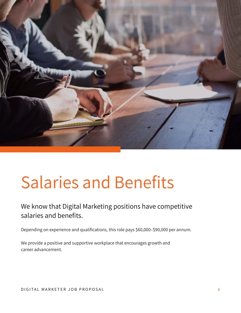 Digital Marketer Job Proposal