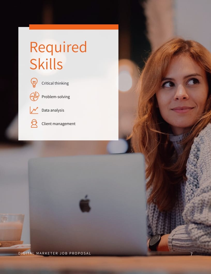 Digital Marketer Job Proposal Template - Slide 8 Digital Marketer Job Proposal Template - Slide 8