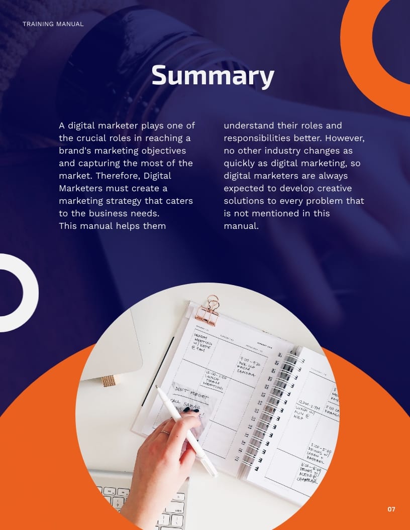 Digital Marketer Training Manual Template - Slide 8 Digital Marketer Training Manual Template - Slide 8