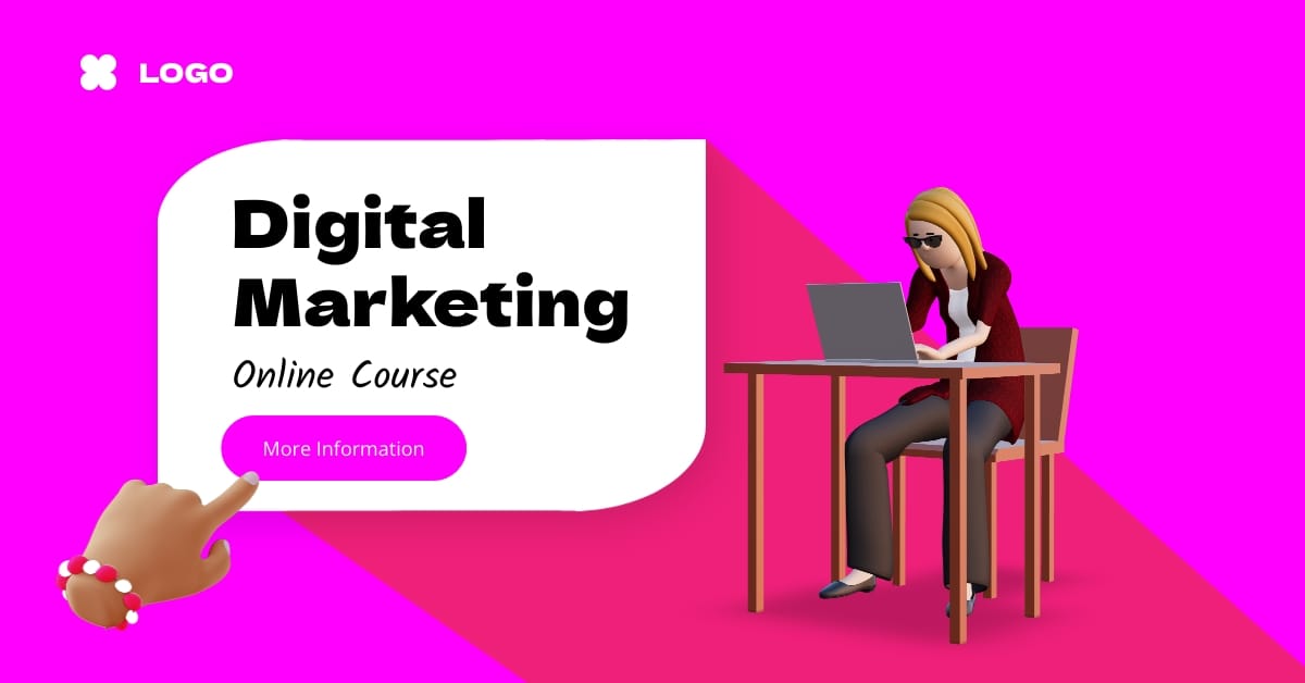 Digital Marketing Course Facebook Ad Template