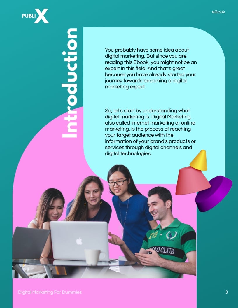 Digital Marketing For Dummies Ebook Template - Slide 3 Digital Marketing For Dummies Ebook Template - Slide 3