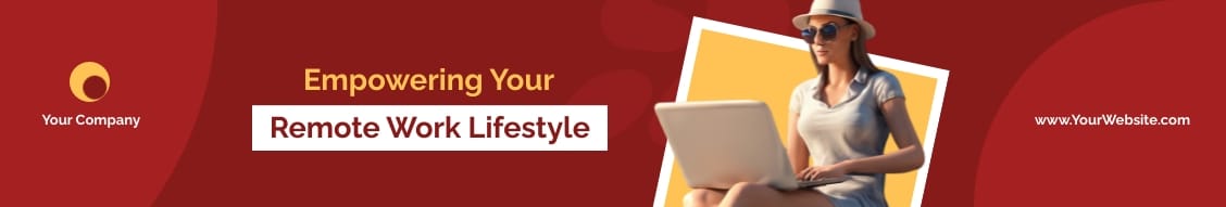 Digital Nomad Services LinkedIn Header Template