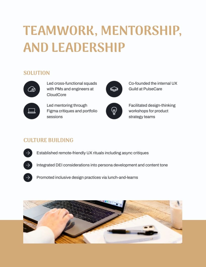 Digital Product Design Portfolio Template - Slide 6 Digital Product Design Portfolio Template - Slide 6