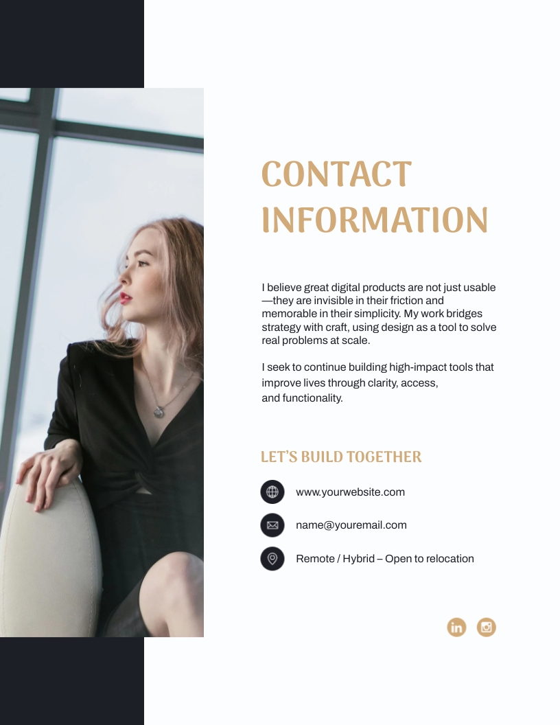 Digital Product Design Portfolio Template - Slide 7 Digital Product Design Portfolio Template - Slide 7