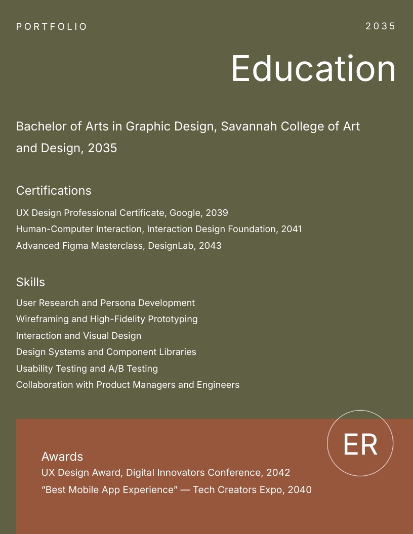 Digital Product Designer Portfolio Template - Slide 4 Digital Product Designer Portfolio Template - Slide 4