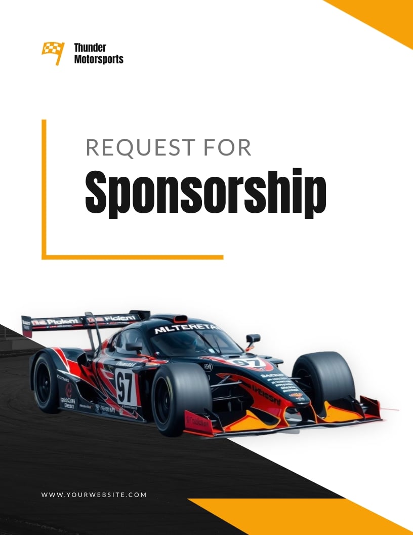 Dirt Track Racing Request Proposal Template
