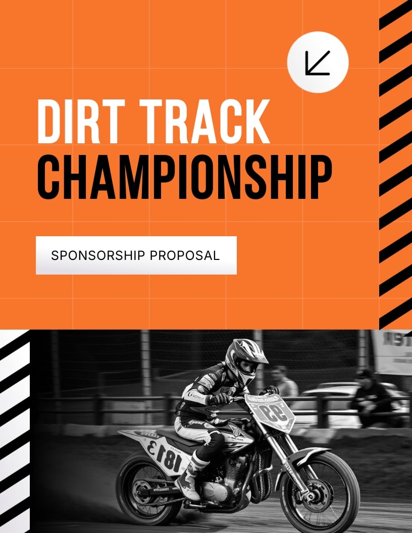 Dirt Track Racing Sponsorship Proposal Template