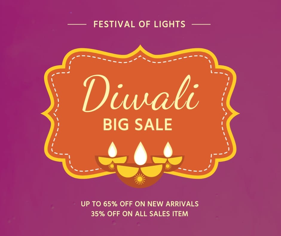 Diwali Big Sale Facebook Post Template