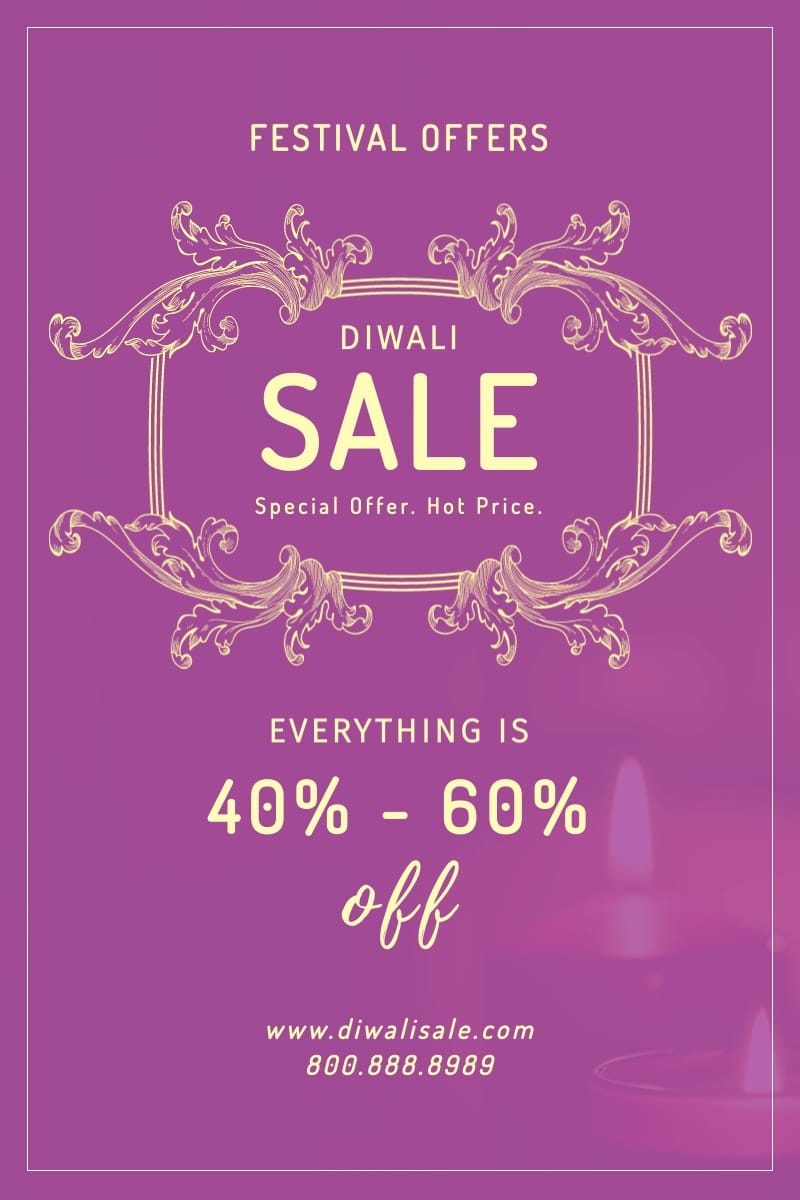 Diwali Week Biggest Sale Blog Graphic Large Template