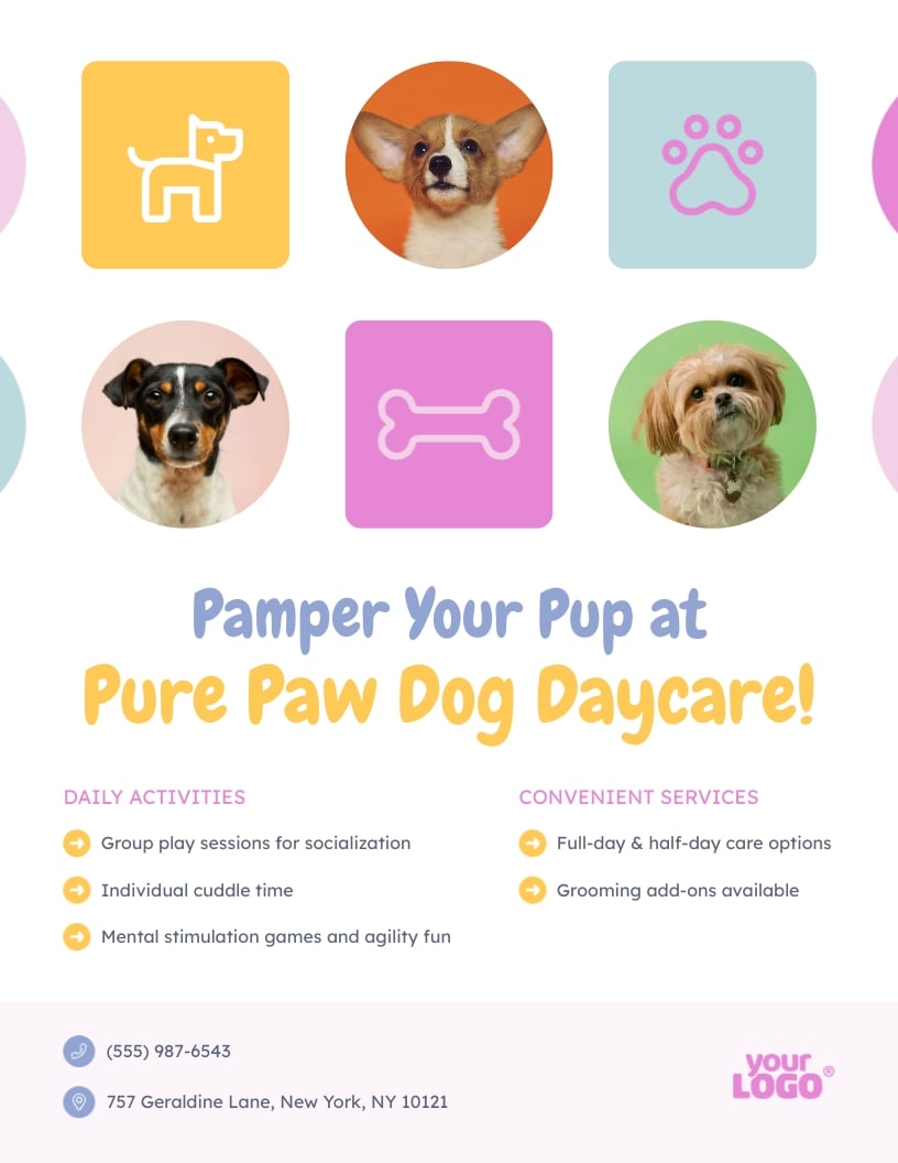Dog Daycare Flyer Template