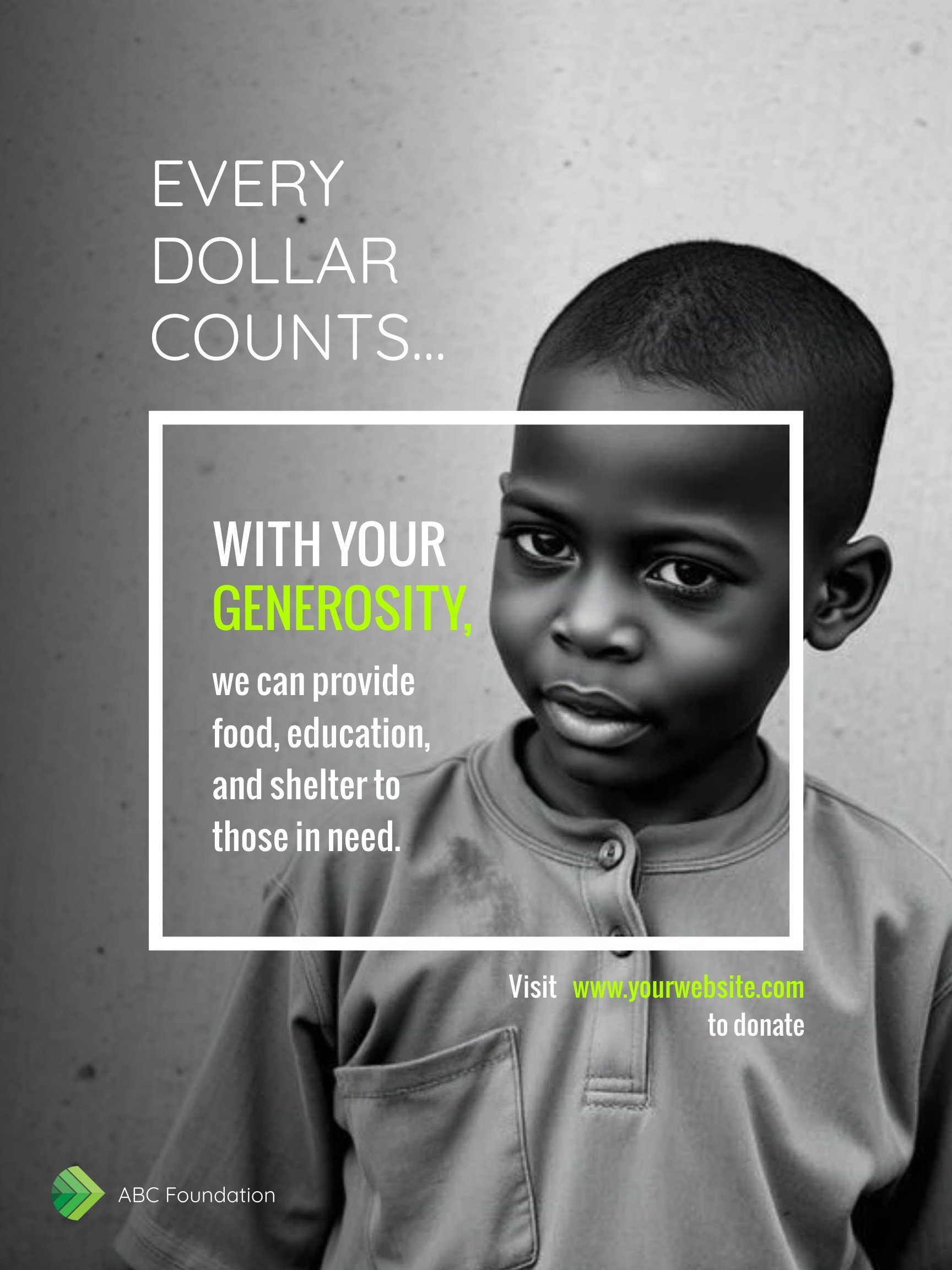 Donation Poster Template