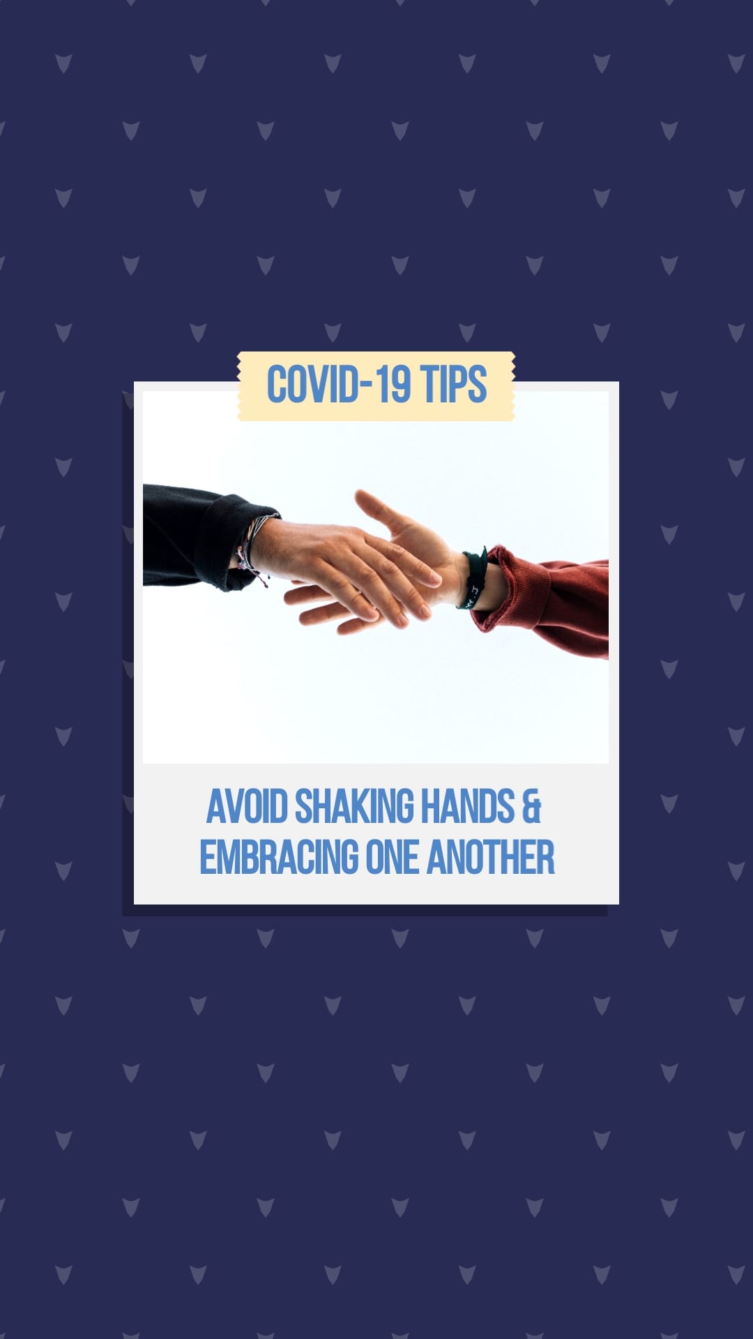 Dont Shake Hands COVID19 Animated Vertical Template
